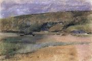Edgar Degas Cliffs at the Edge of the Sea oil painting reproduction